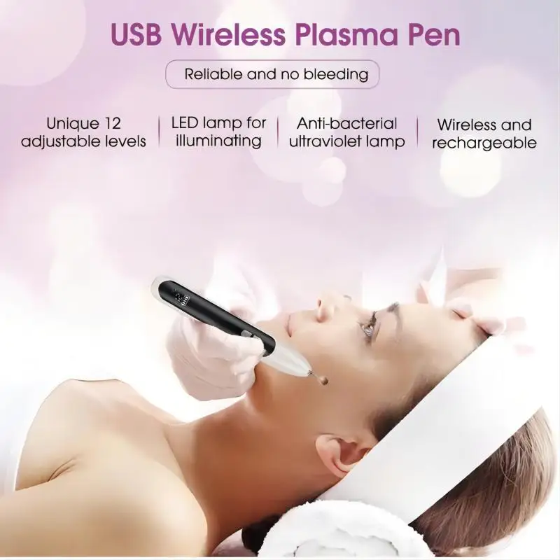 12-stufiger Laser Plasma Pen Gesicht Haut Tag Dark Spot Remover Maulwurf Tattoo Gesichts Sommersprossen Warze Entfernung Maschine Schönheit Pflege