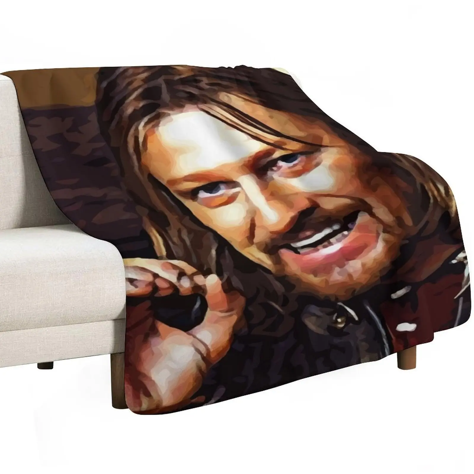 Boromir Sean Bean - One Does Not Simply Throw Blanket Summer Polar Picnic manga Kid'S Beach Blankets