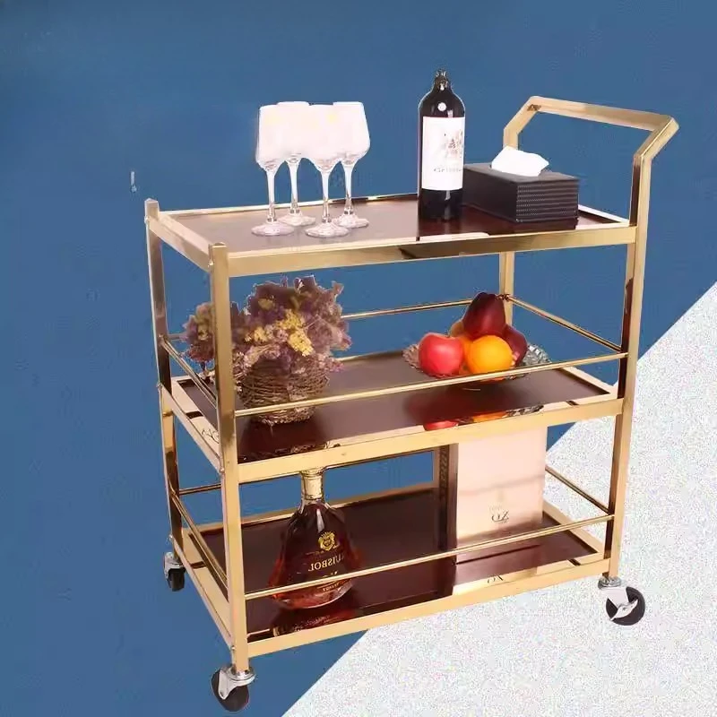 Dining car, wine cart, dining room, hotel hand push, food delivery cart, activity trolley, tea cart, KTV snacks, dim sum