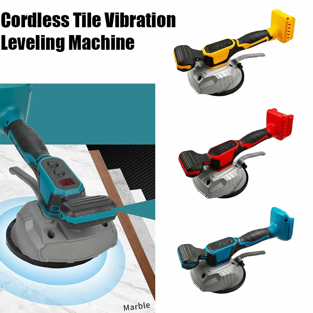 Tile Tiling Machine 8 Gears High Loading Capacity Wall Floor Tile Laying Vibrating Tool For Makita/Dewalt/Milwaukee 18V Battery