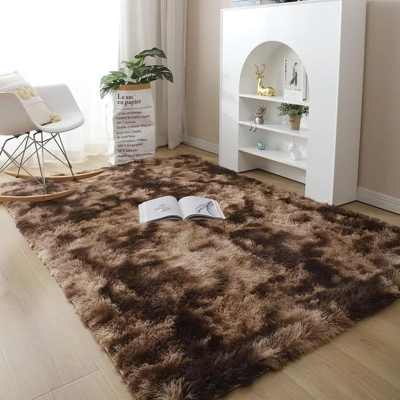 Fluffy Rug, 1 Count Non-slip Soft Floor Mat, Summer Modern Style Area Rug, Decorative Carpet for Home Living Room Bedroom
