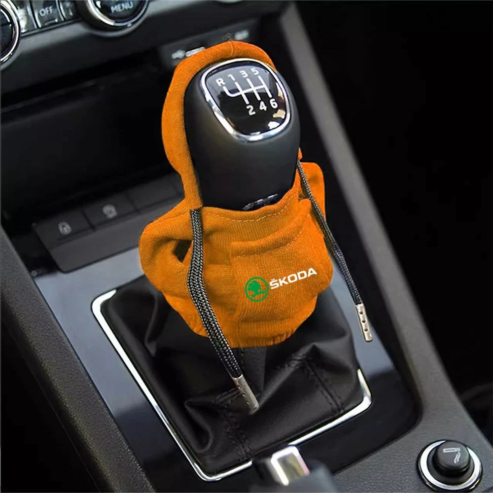 

Чехол на рычаг переключения передач в стиле худи для Skoda Rapid, Fabia S, Octavia, Roomster, Yeti, Superb, RS VII, Kodiaq