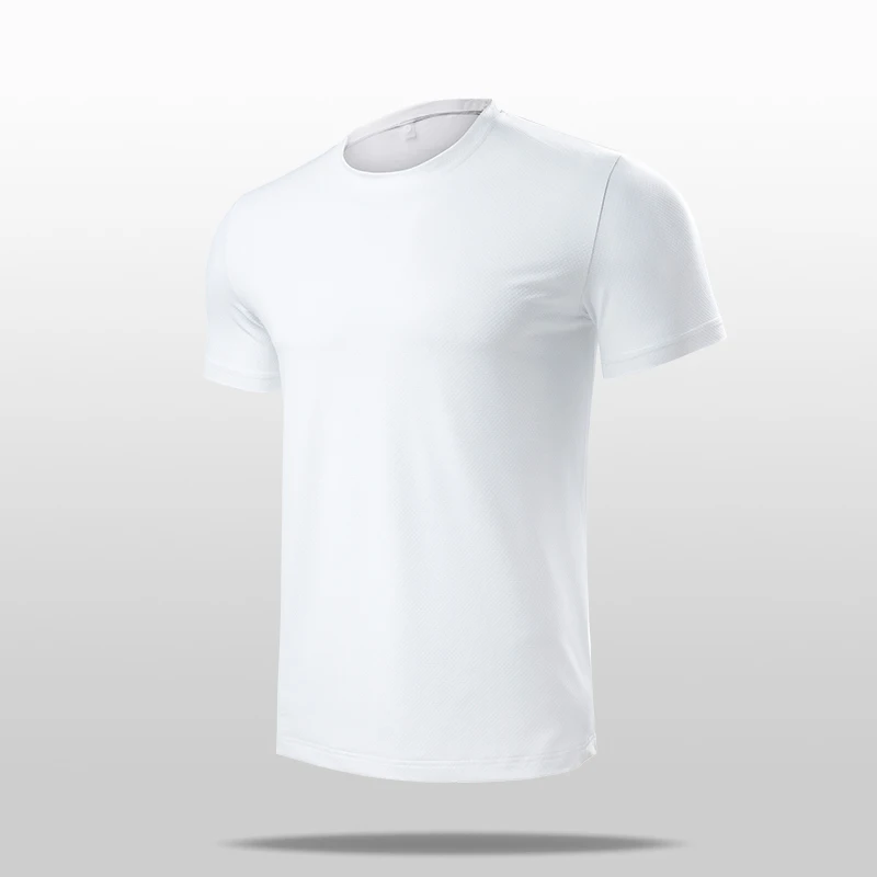 T-shirt de sport à manches courtes pour hommes et femmes, séchage rapide, fitness, course à pied, t-shirts d'entraînement, vêtements pour hommes, été, 2024