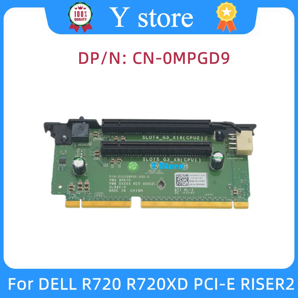 

Y Store оригинальный MPGD9 0MPGD9 для DELL R720 R720XD PCI-E модуль 2, Расширительная плата сервера, быстрая доставка