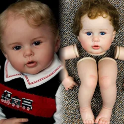 55CM George Bebe Reborn Doll Kits Handmade Painted/Unpainted Soft DIY Blank Reborn Baby Doll Parts Reborn Doll Kits Sin Pintar