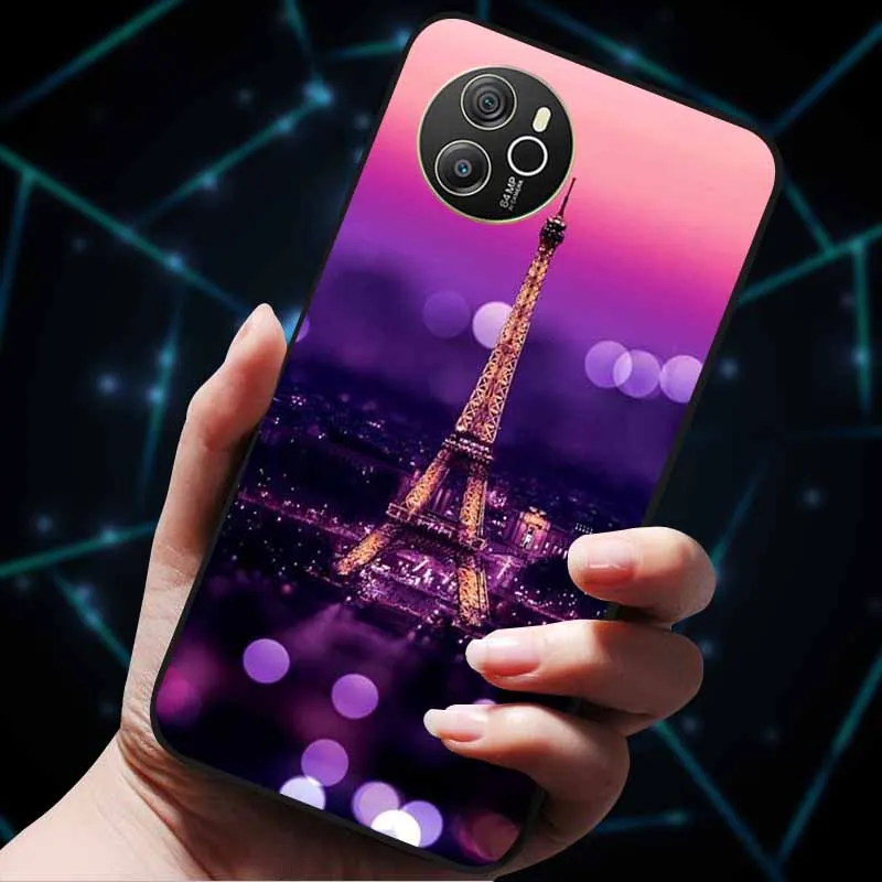 Für Oscal Tiger 12 Fall Coole Luxus Weiche Schwarz Silikon Stoßfest Telefon Fall für Blackview Oscal Tiger 12 Coque Fundas TPU Etui