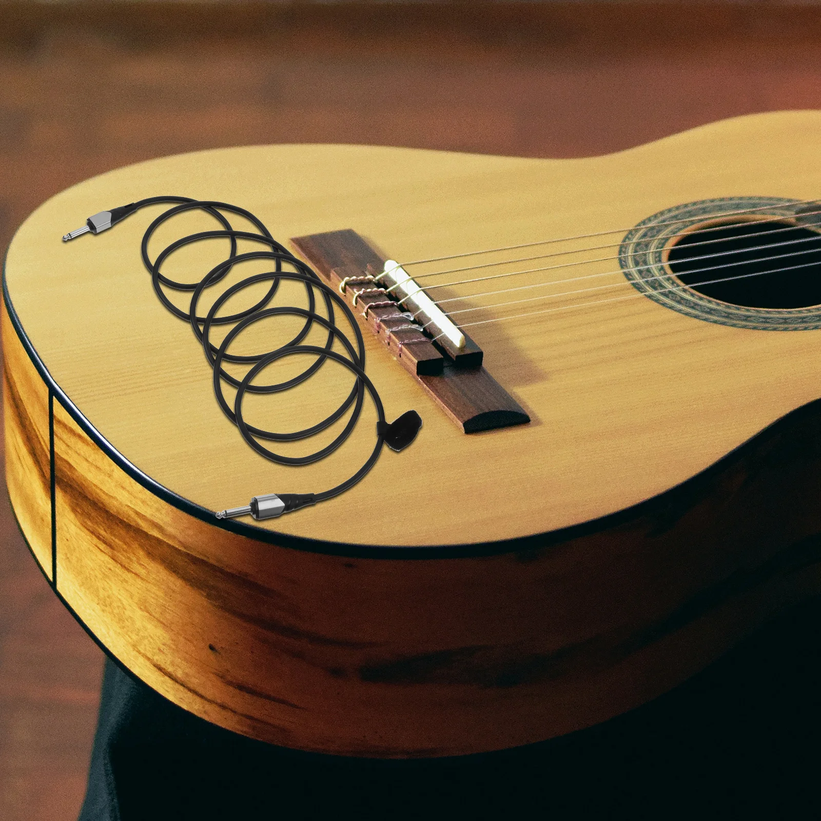 

3M Male to Male 6.35mm Guitar Cable with Core and Braided Shielding for Electric Acoustic Guitar Bass Audio Signal