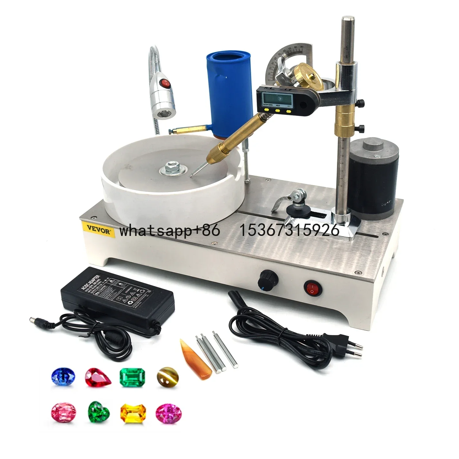 

Lapidary Machine Gem Faceting Machine 180W 2800RPM Stone Grinding Polishing Machine Diamond Stone Cutting Tools