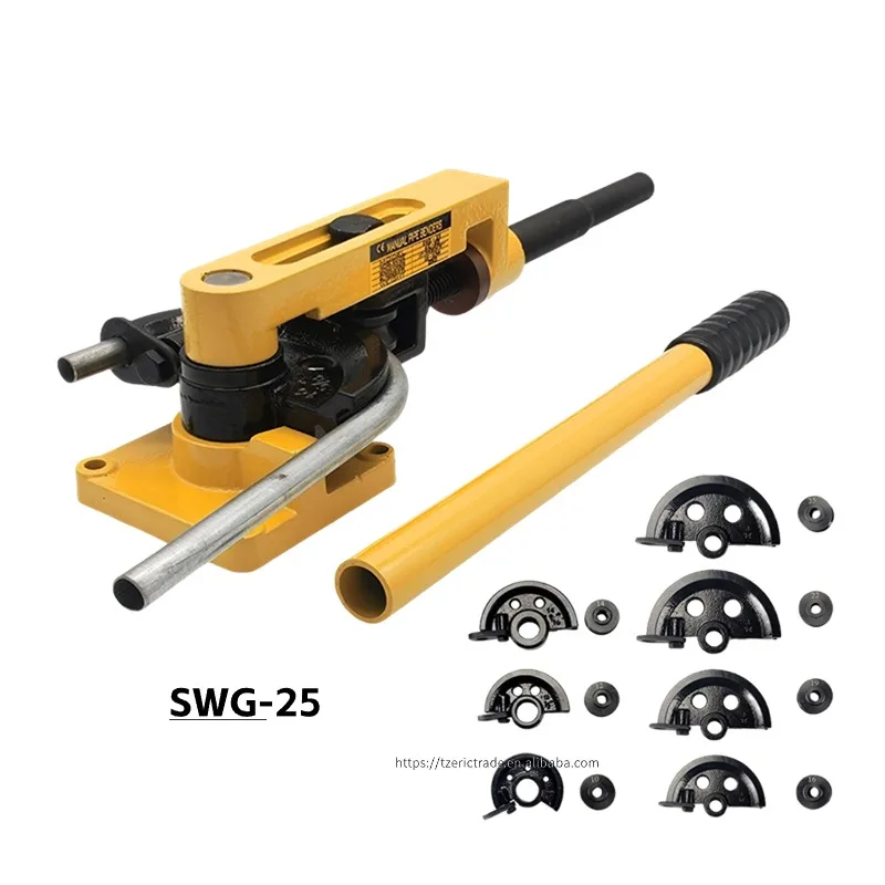 

SWG-25 Premium Manual Hydraulic Tube Bender Multi-Functional Stainless Steel/Aluminum Alloy Pipe Bending Machine End-Forming