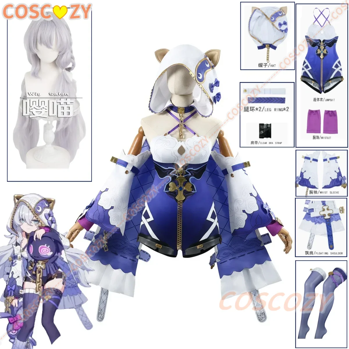 Theresa Apocalypse Cosplay Game Honkai Impact 3 Costume Accessories Wig Props Set Christmas Convention Party Carnival Uniforms