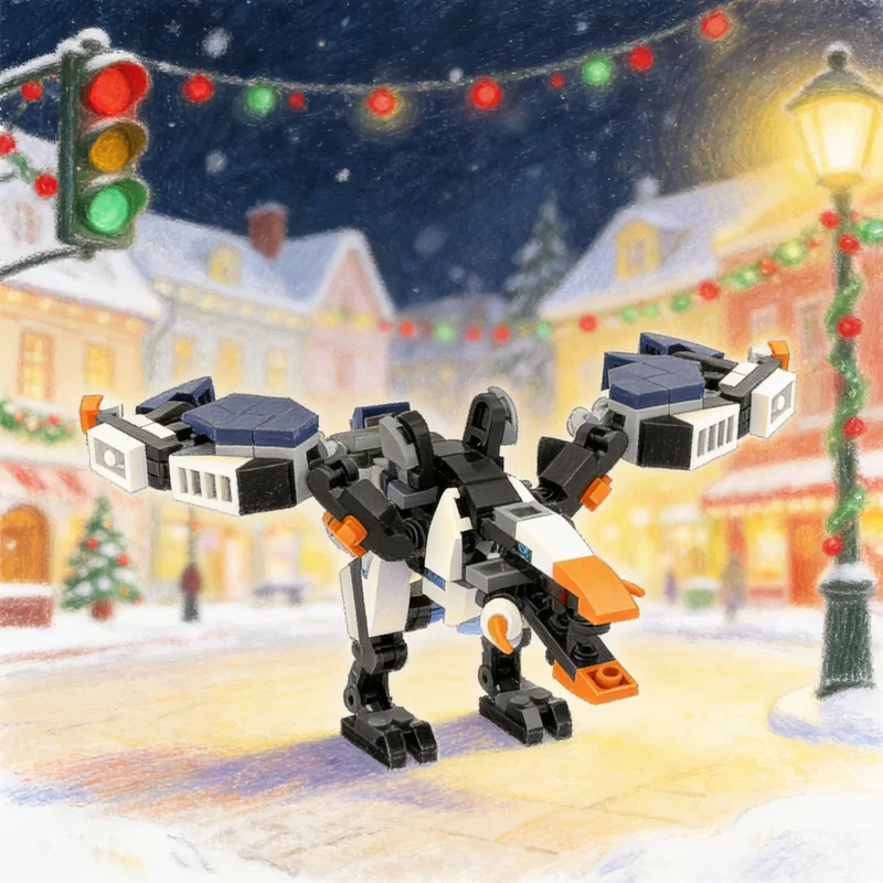 

Набор строительных блоков MOC Glinthawk Horizon, 133 детали, модель для сборки, развивающая игрушка, конструктор, подарок на Рождество для детей