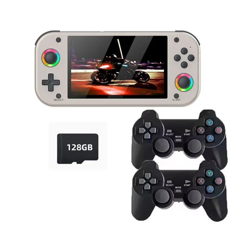 

Портативная игровая консоль M26 Retro, 128 ГБ, 5,1-дюймовый экран, с 1 парой джойстиков, карманный видеоплеер с открытым исходным кодом, 30+ эмуляторов, B