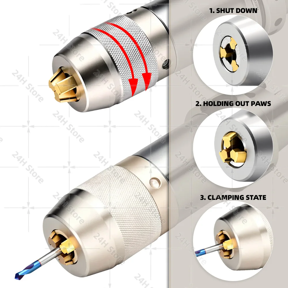 HSK63A APU Self-Tightening Drill Chuck Tool Holder Bracket HSKA63 APU08 APU13 APU16 High Precision CNC Machine Tools Accessories