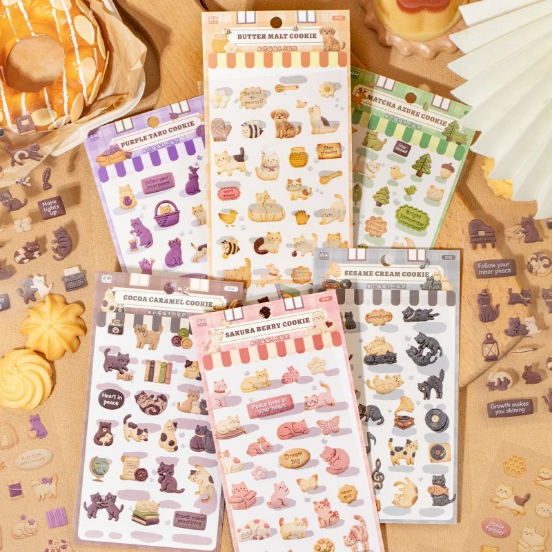paquete-de-36-pegatinas-creativas-de-gatos-para-scrapbooking-decoracion-de-diarios-manualidades-etiquetas-adhesivas-para-Albumes