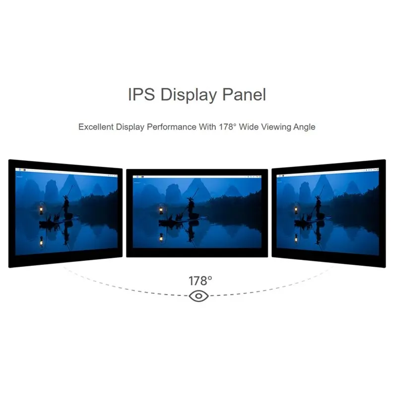 Stylish-DSI Capacitive Touch Display 13.3Inch, 1920 X 1080,IPS, Toughened Glass, 10-Point Touch, Full Metal Back Panel