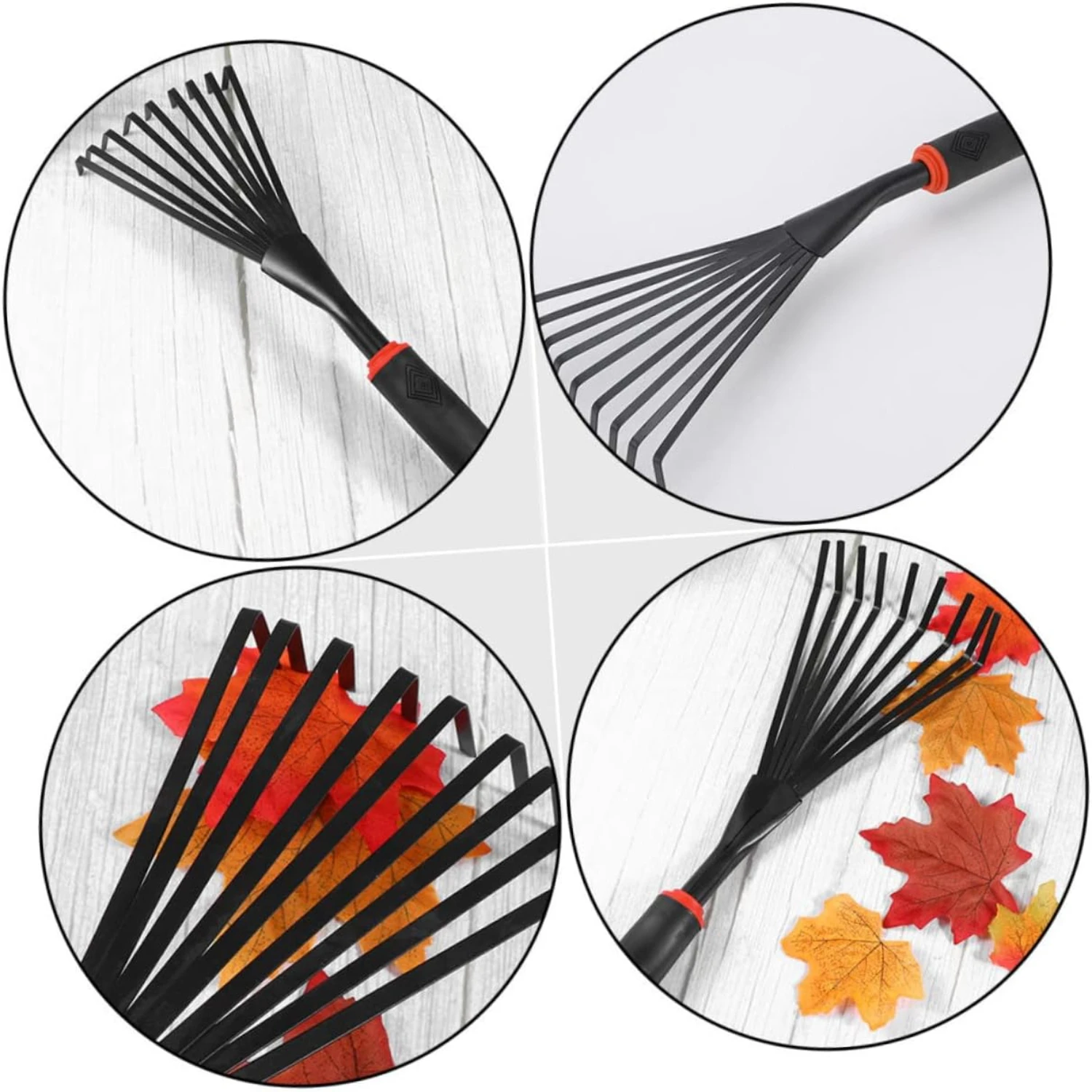 2 Stück 9 Zähne Rechen Blatt 9 Wurzel Garten Gartengeräte Handheld