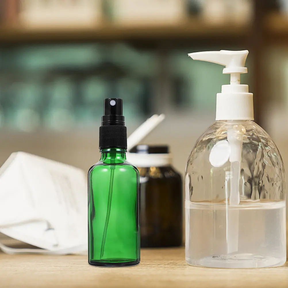 5Pcs Premium Glass Travel Bottles Leakproof Refillable for Essential Oil Perfume Lotion Shampoo Face Cream Portable Empty