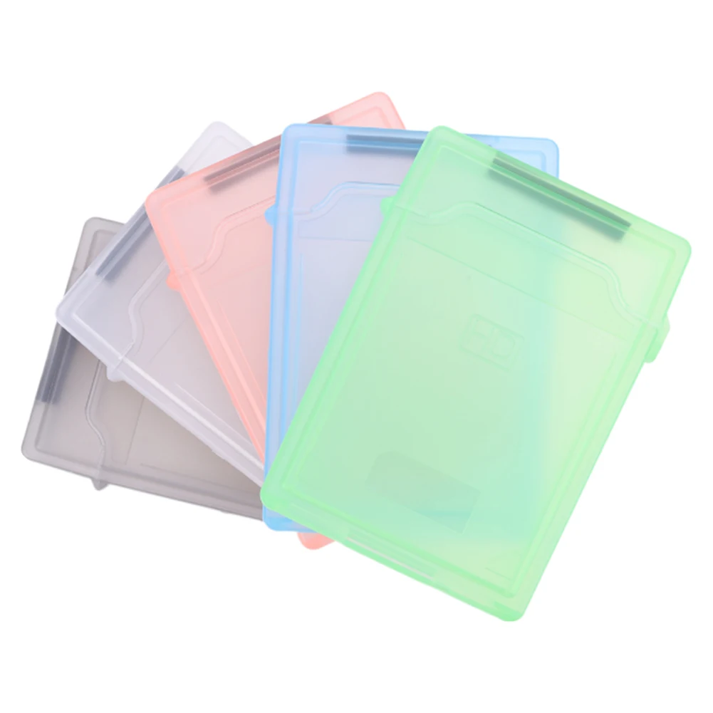 2.5 in HDD SSD Protective Case Shockproof Hard Drive Disk Protective Box Plastic Moisture-proof 2.5 Inch Hard Drive Storage Case