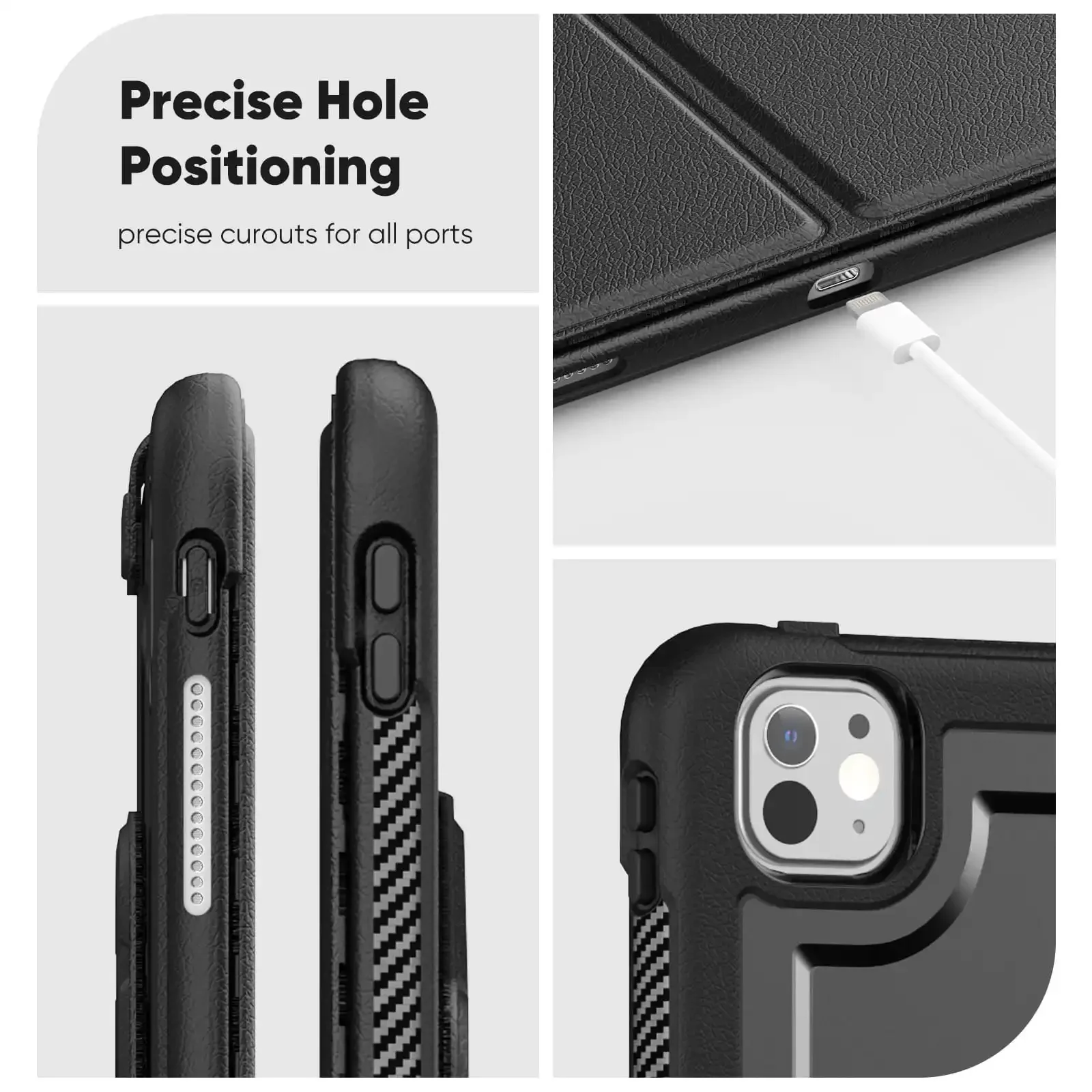 New iPad Pro 13 M4 / Pro 12.9-Shockproof Anti-Bend Leather Case with MagSafe Magnetic 360° Adjustable Stand Business Flip Cover
