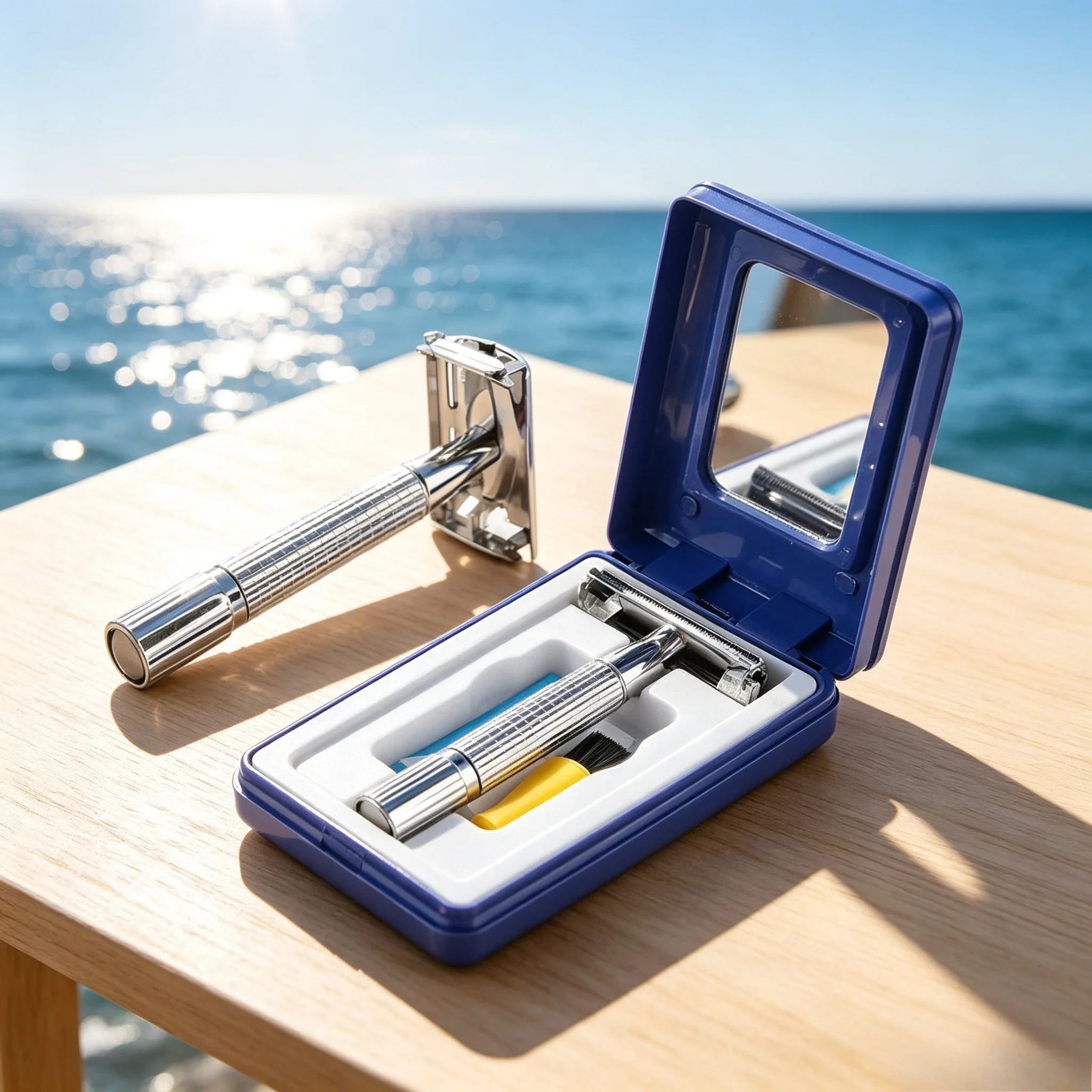 NEW 2026 Beard Razor Shaver Set Traditional Classic Double Edge Beard Hair Shaver Safety Razor For Barber Styling Accessories