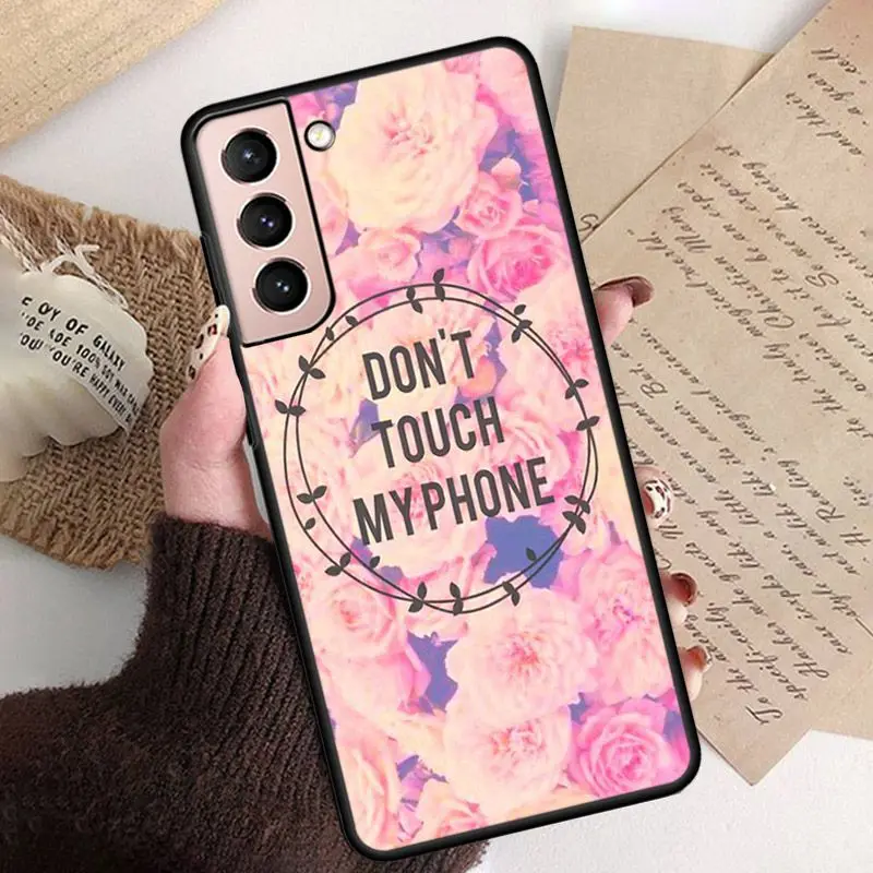 fundas Dont Touch My Phone Soft Phone Cover For samsung galaxy S24 ULTRA S23PLUS S21 S20fe S20ULTRA S21Fe S22PLUS S23ULTRA case