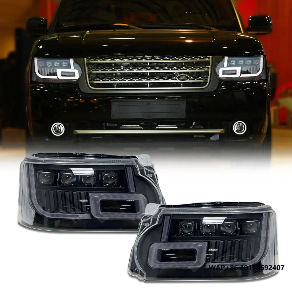 Car Light Assembly Upgrade 4 Lens Matrix Led Headlight for ‘Range Rover Vogue L322 Headlamp 2010-2013