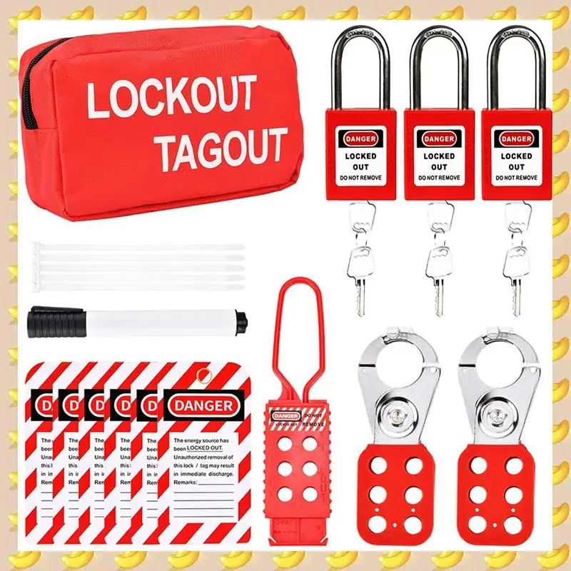 

A45U Lockout Tagout Kit, Lock Out Tag Out Kits Electrical, Group Lockout Hasps, Loto-Tags, Lock Out Tag Out Padlock