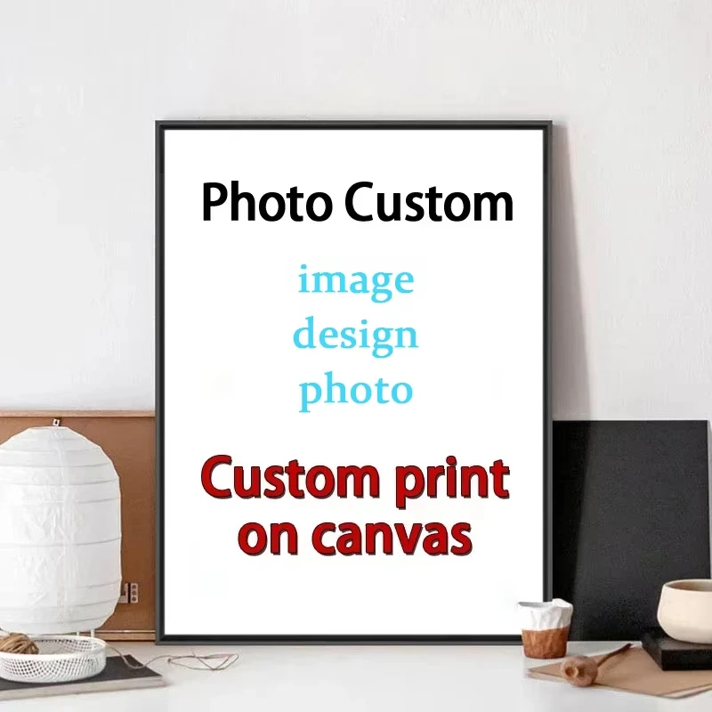 شخصية مخصصة قماش الطباعة صور ملصق للحياة العائلية الحيوانات الأليفة حفلات الزفاف أعياد الميلاد مشهد جدار ديكور فني للمنزل الهدايا #1