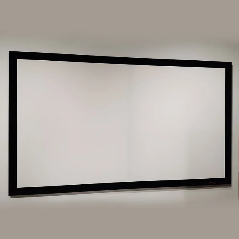 flat frame screen  16:9 16:10 High contrast medium long focal length anti light curtain zsmscreen 90-250 Inches 8-12cm LS550