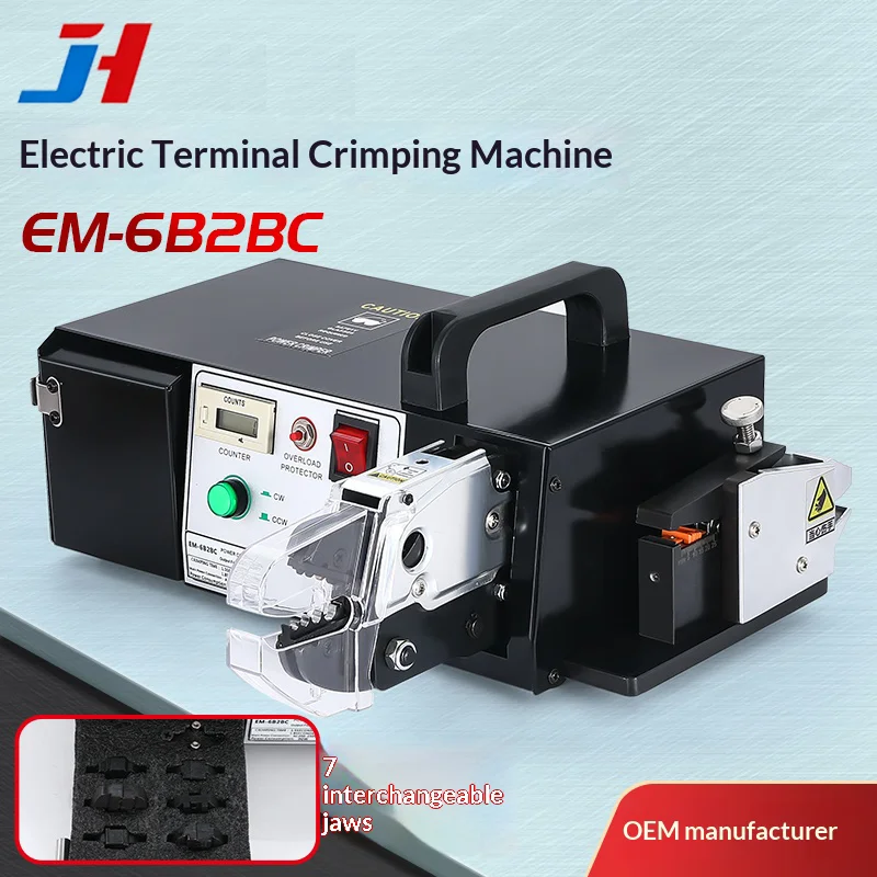Electric Terminal Crimping Machine EM-6B2BC 0.25-35mm Wire Stripping Cutting Function Crimper Tools for Efficient Connectivity