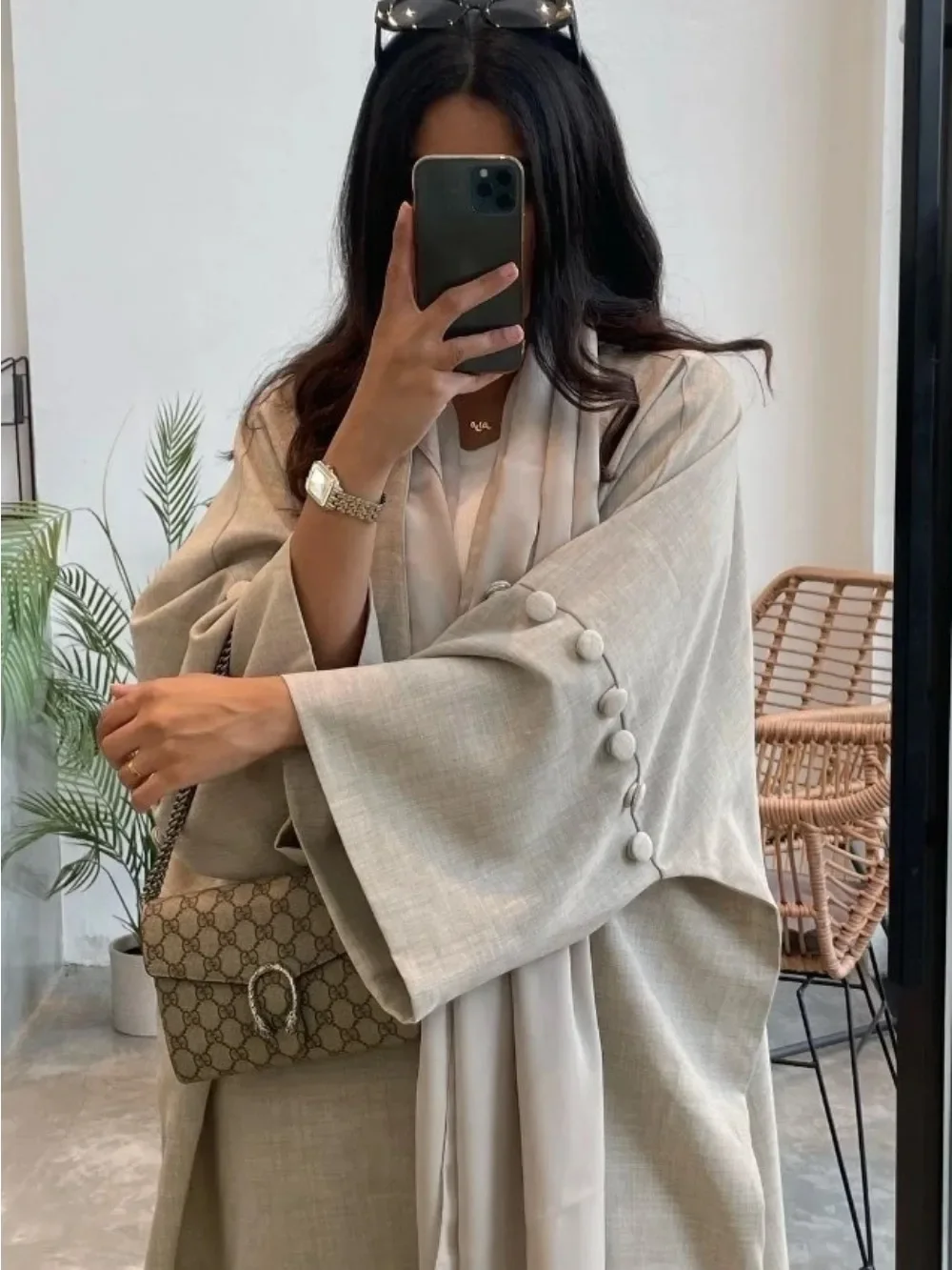 

Ид женский кардиган на пуговицах Абая, мусульманское платье 2026, Vestidos Largo, кафтан, Джалабия, Рамадан, Марокко, Дубай, кафтан, скромные абайи