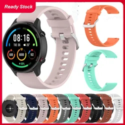 22mm od zegarków dla Xiaomi Mi zegarek kolor sport pasek Quick Release silikonowa opaska na rękę dla imilab kw66 venu 2 dla Realme zegarek S