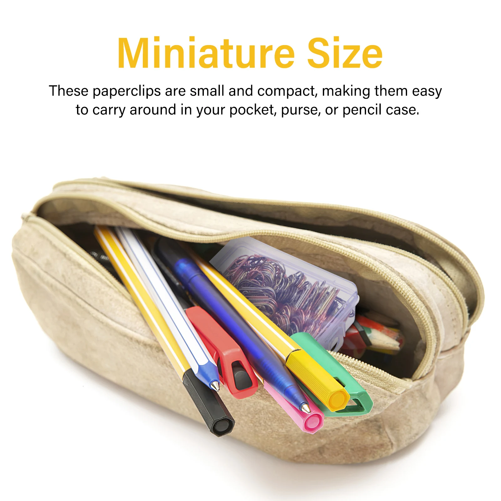 200 Pcs Mini Love Paper Clip Binder Clips Crafting Small Paperclip Packing Document Sealing