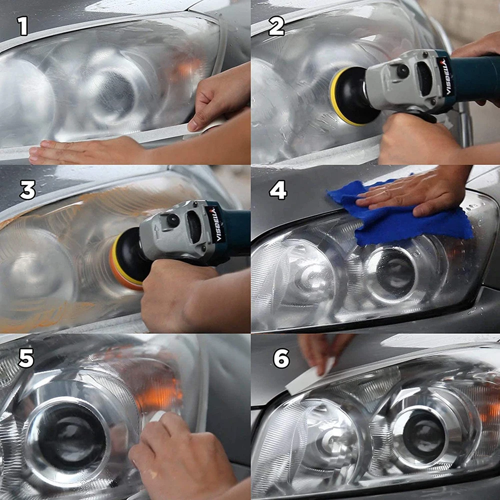 DIY Car Headlight Restoration Kits UV Protective Liquid * 2 headlight coating Car Light Polish Remove Yellowing and Aging