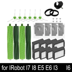 아이로봇 룸바 진공 청소기용 헤파 필터 사이드 브러시, 먼지 봉투 교체 부품, I7 I7 + I6 I8 I3 E5 E7 E & I 시리즈
