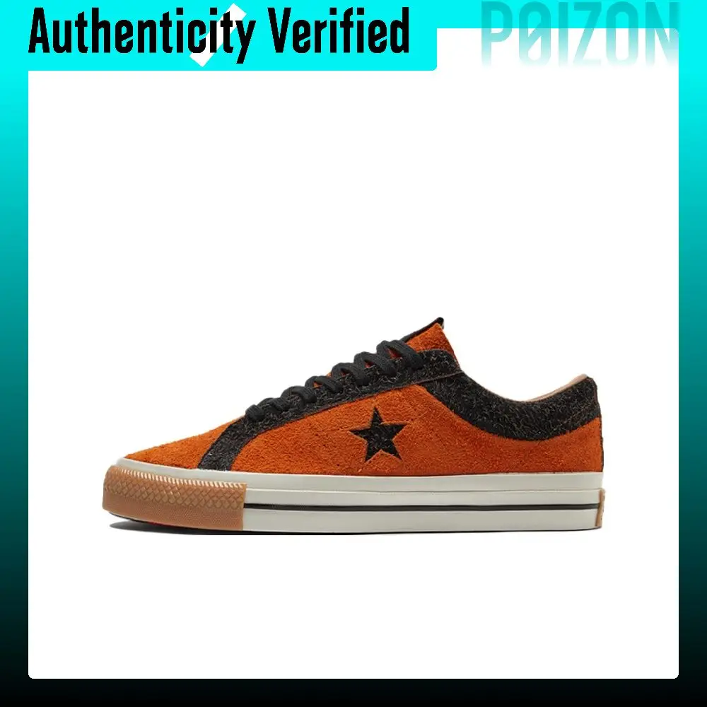Converse Slip Resistant, Abrasion Resistant, Lightweight Low top Skateboard Shoes Unisex Sunset Orange 173200C