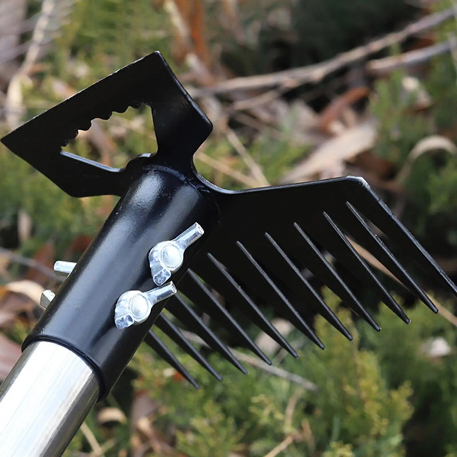 

Weed Pulling Tool Hand Weeder Uprooting Rake Stainless Steel Multipurpose Hoe for Yard and Patio Gardening