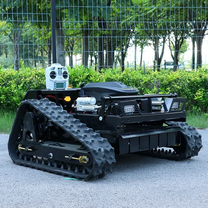 

Customized Multi-functional Crawler Lawn Mower Smart Remote Control 360-degree Rotating Weeder Garden Gasoline Lawn Mower