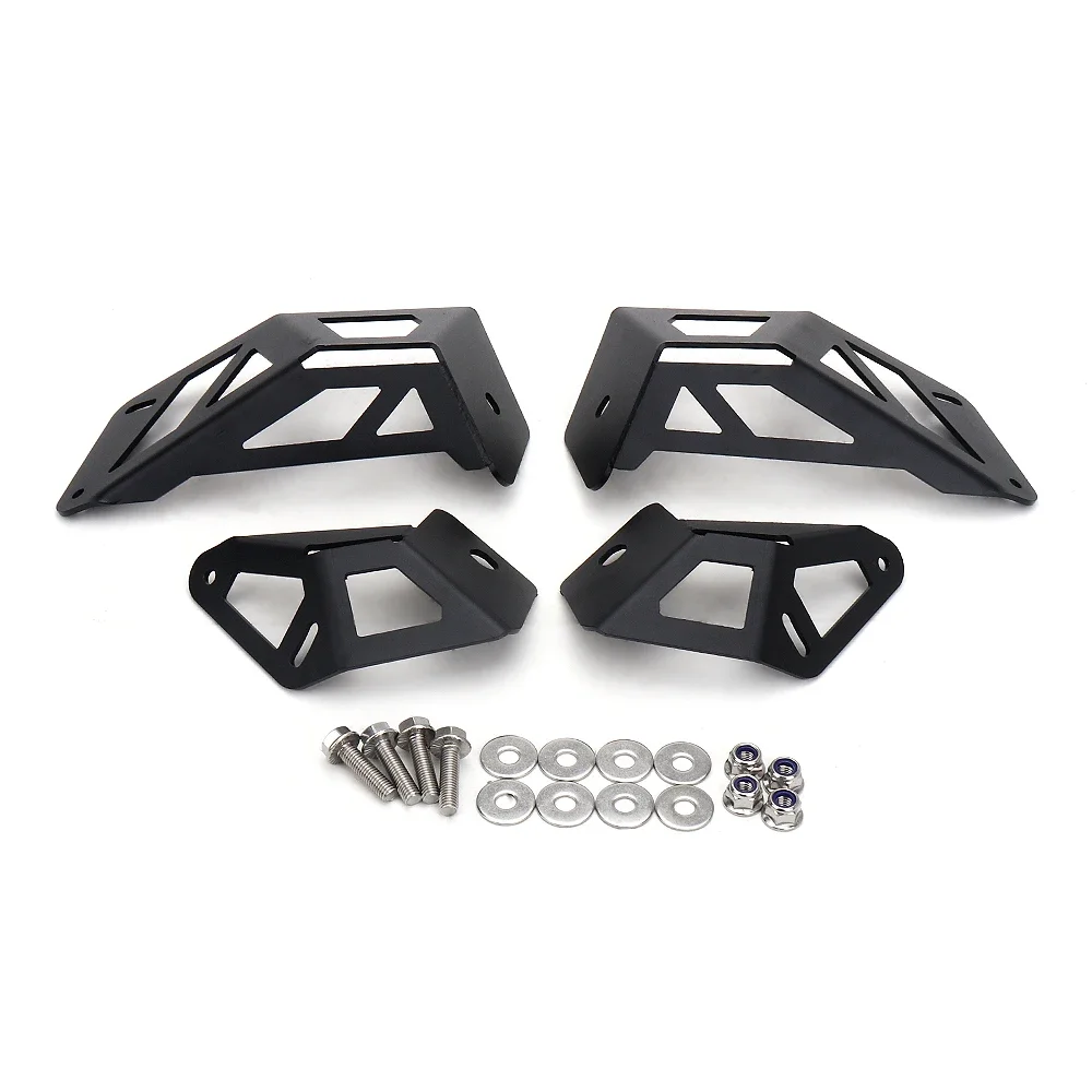 New For Can-Am Maverick R 2024 For CAN AM MAVERICK R UTV Low & High Position Light Mounting Kit Bracket Metal Headlight Black