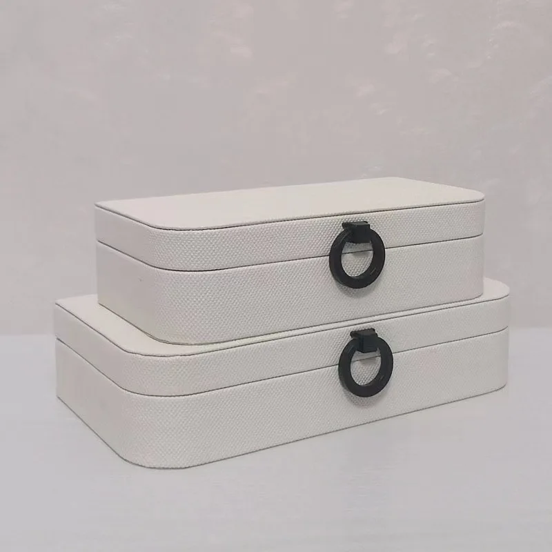 

Современная роскошная кожаная шкатулка для драгоценностей, ящик для хранения, украшения для дома