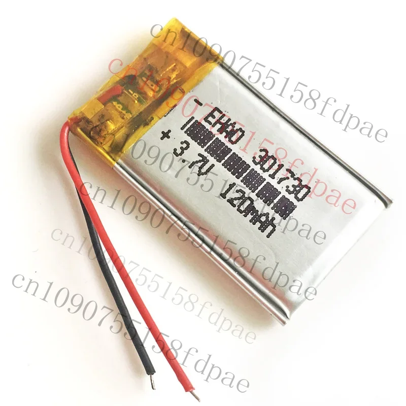 

OK 3,7 В 301730 120 мАч Lipo Polymer Li-PO аккумуляторная батарея для ручки для часов с камерой