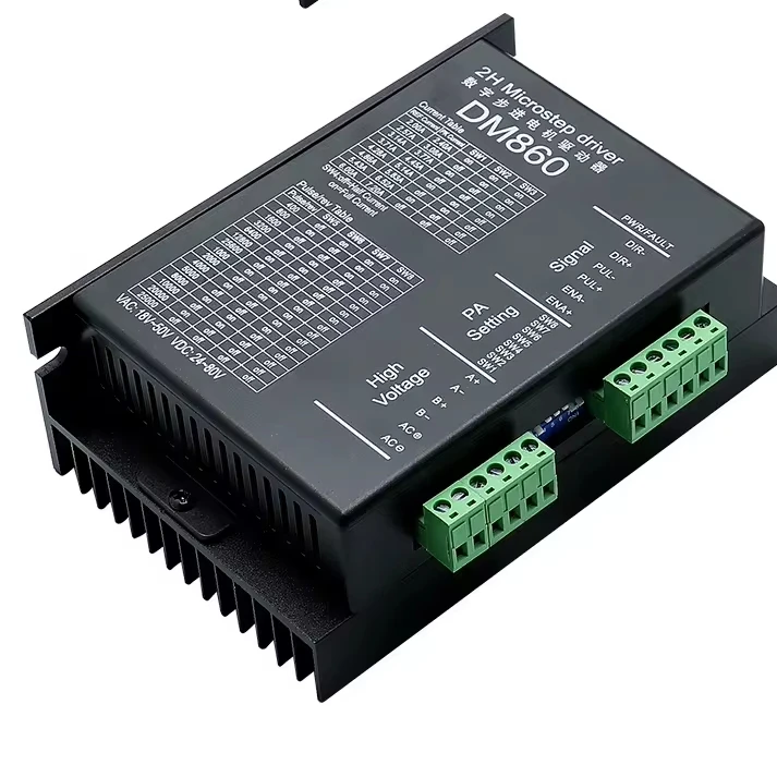 HLTNC Low Noise Low Vibration Low Temperature  2 Phase Digital Stepper Driver dm860 DM860H Suitable for nema 34 motor for cnc