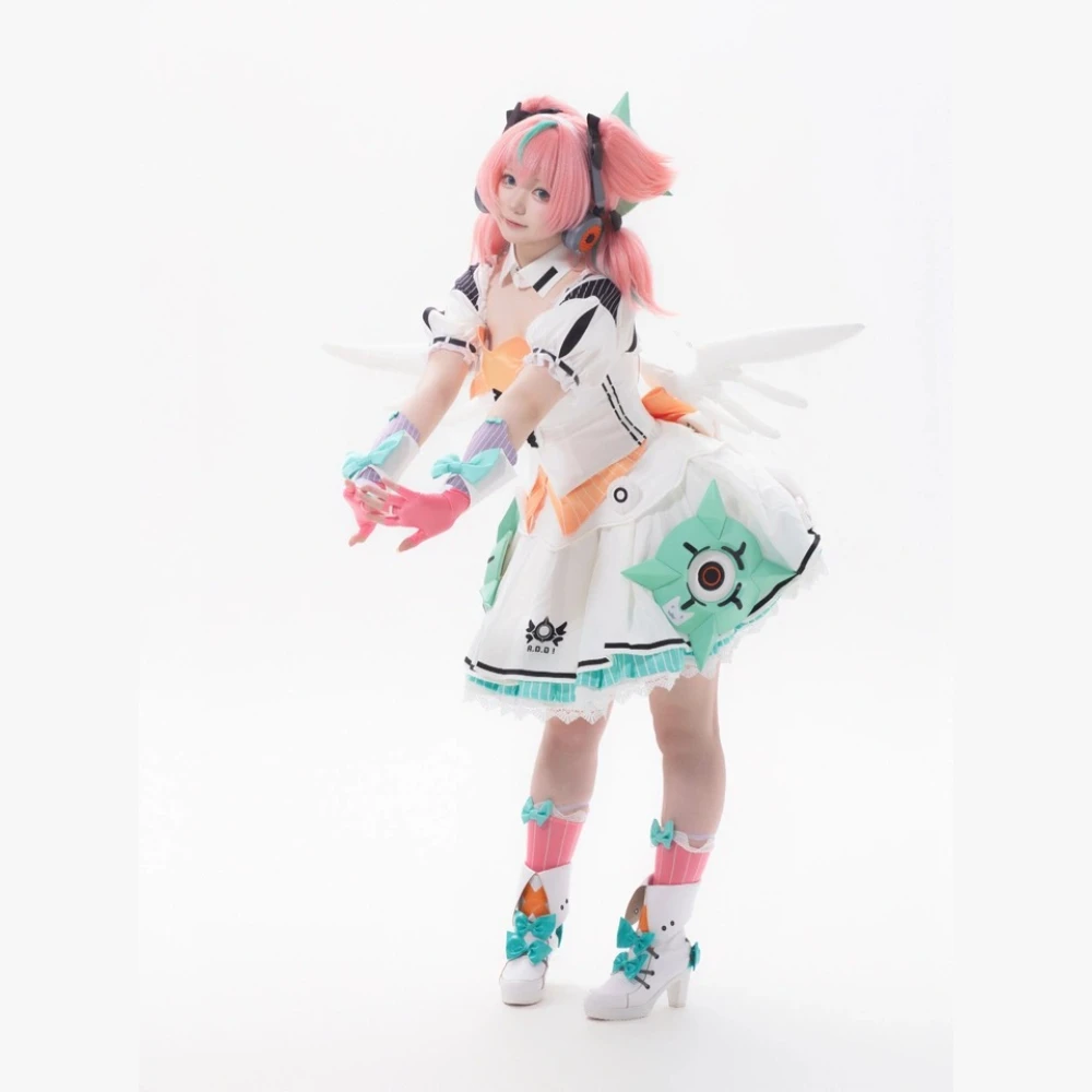 Zenless Zone Zero Aery Cosplay Costume Dress Wings Accessories Props Gloves Wig Set Halloween Stage Performance Outfit