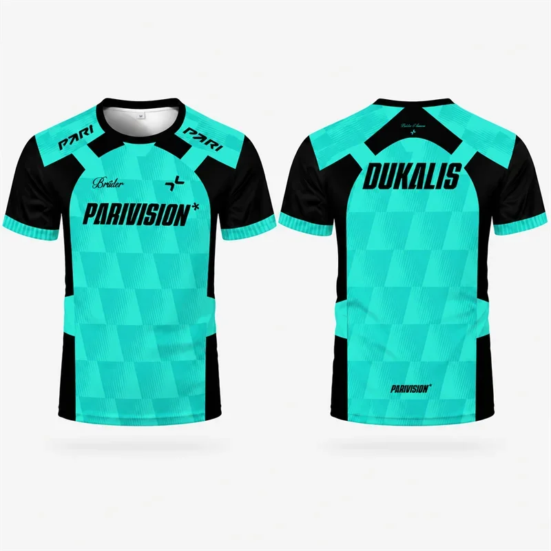 Team Vision E-Sports Club Jersey Unisex Sports Breathable Quick-drying Casual O-neck T-shirt Player Training Uniform Fan Gifts