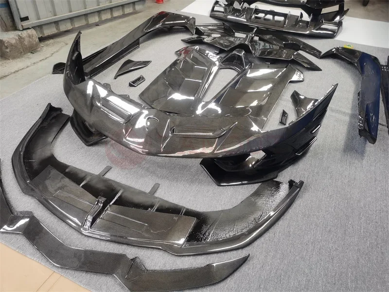 SVJ Style Carbon Fiber Body Kit For Lamborghini Aventador LP700 LP720 LP750 Car Bumper Front Bumper Rear Bumper