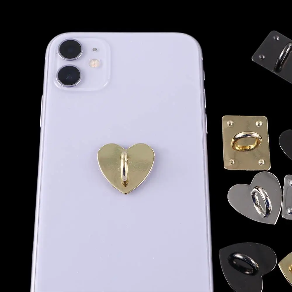 2pcs Mobile Phone Smartphone Heart Finger Ring Stand Holder Hooks Shell Back For Moible Phone Mount Kickstand Grip