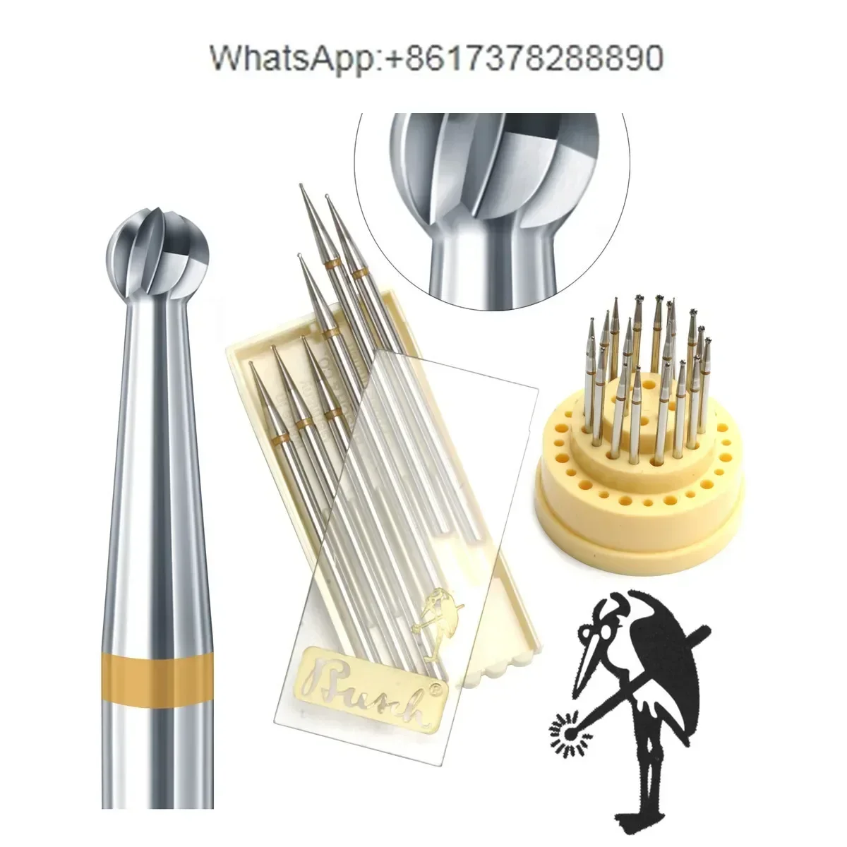 

Немецкий дятел 1AU Высокоуглеродистый суперсплав (карбовидная) шариковая дрель игла, точечная