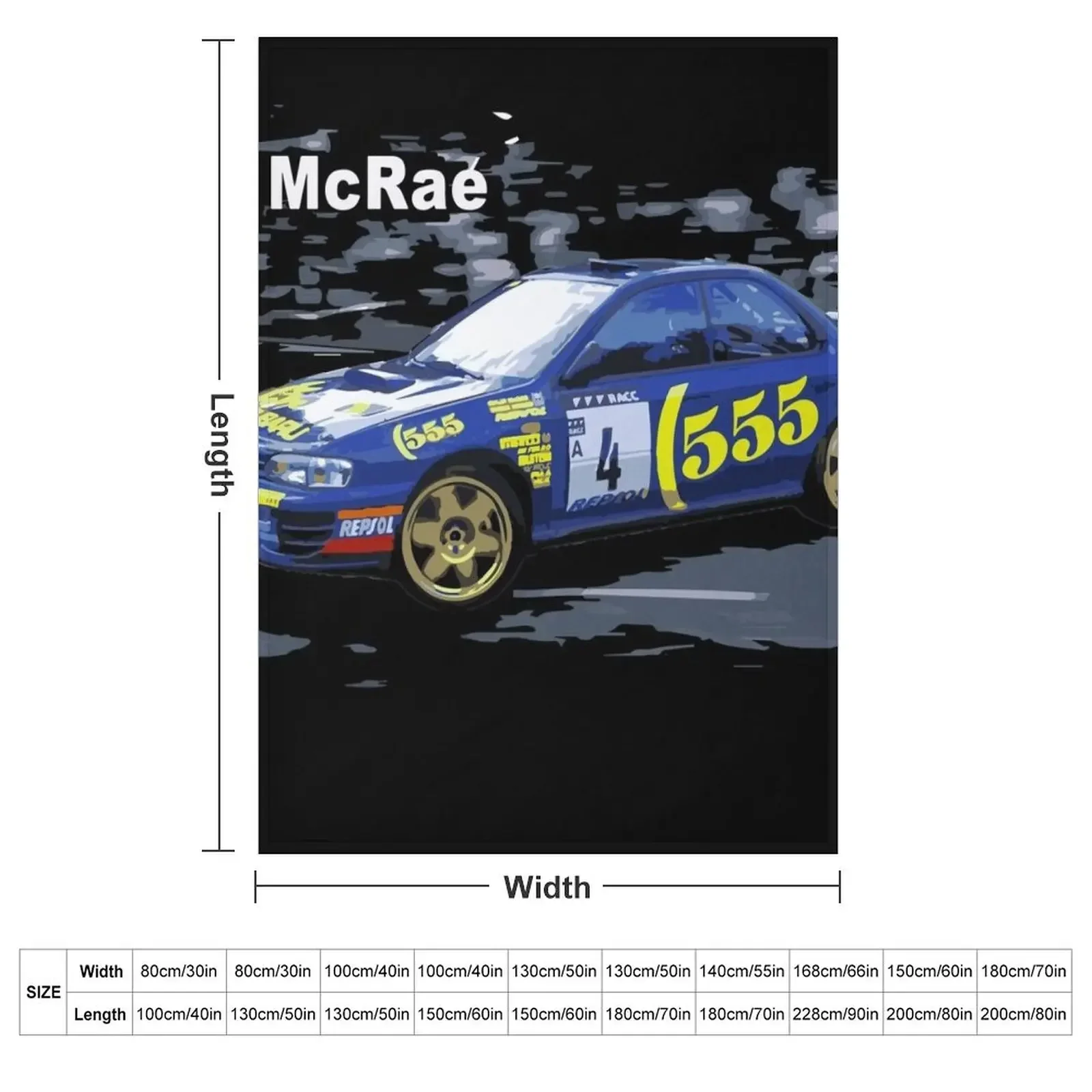 wrc 555 colin McRae GC8 Throw Blanket Decorative Sofa Luxury Throw Warm Luxury Brand christmas decoration Travel Blankets