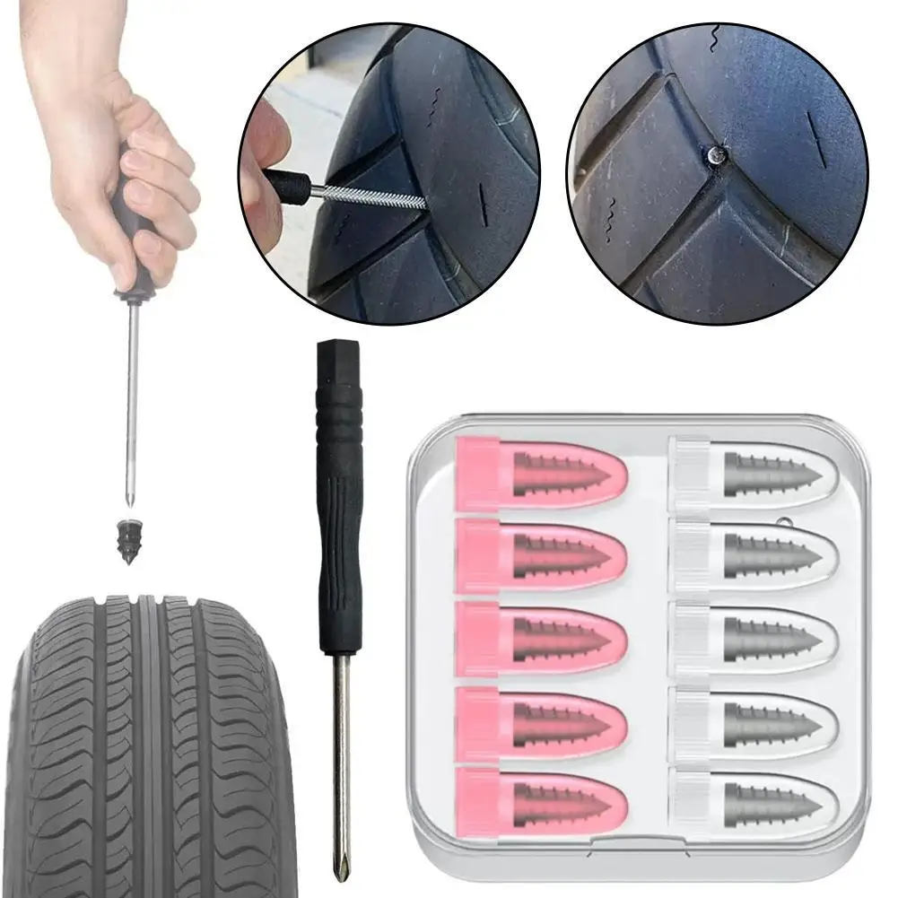 

Автомобильный вакуумный набор резиновых гвоздей для ремонта шин, грузовик, скутер, велосипед, инструмент для ремонта проколов шин для бескамерных резиновых шин, автомобильные аксессуары