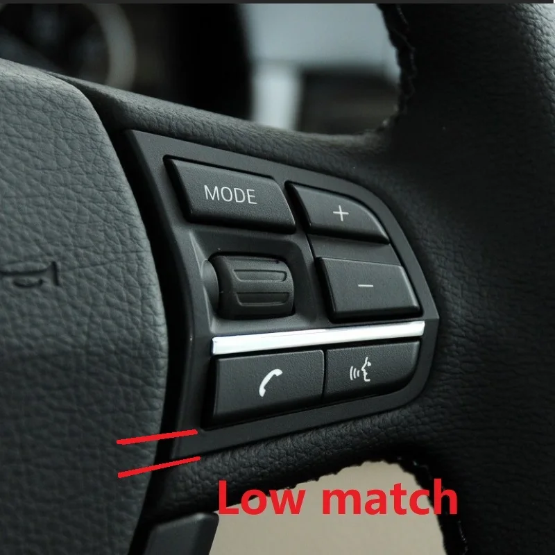 

7PCS/1set Car Steering Wheel Button Switch Cover Trim ABS Chrome for BMW 1 2 3 4 5 7 Series GT3 GT5 X3 X5 X6 F10 F20 F30 E70